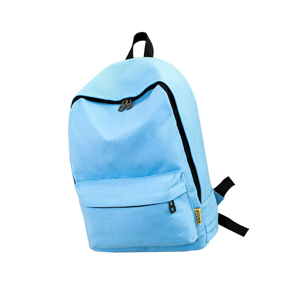 Simple Canvas Students Women Girl Backpack Rucksack School Shoulder Bag Bookbag