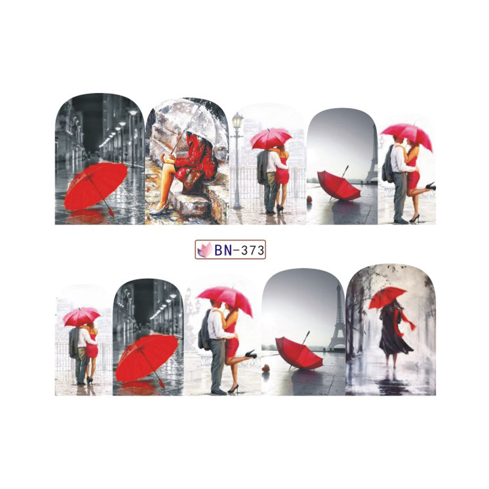 Graceful Eiffel Tower DIY Nail Art Sticker Finger Tip Manicure Decal Decoration