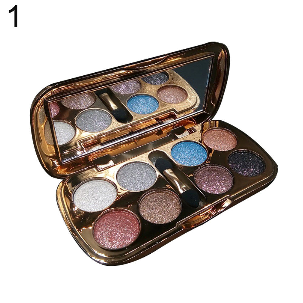 8Color Shimmer Eyeshadow Palette Waterproof Natural Eye Makeup Beauty Cosmetic