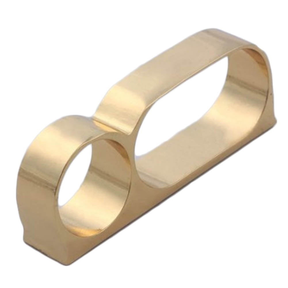 Fashion Two Fingers Knuckle Alloy Punk Wind Exaggeration Ring Jewelry Decor