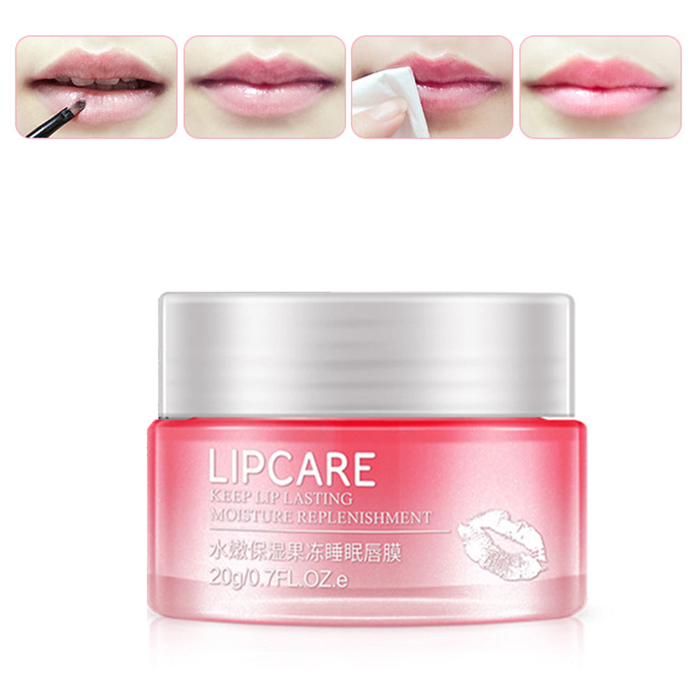 Strawberry Lip Sleeping Mask Exfoliator Moisturizer Nourishing Plumper Skin Care
