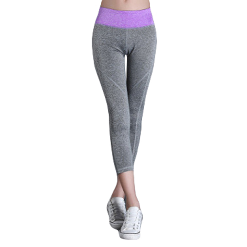 Women Yoga Capris Pants Tummy Control Workout Running Stretch Leggings Trousers