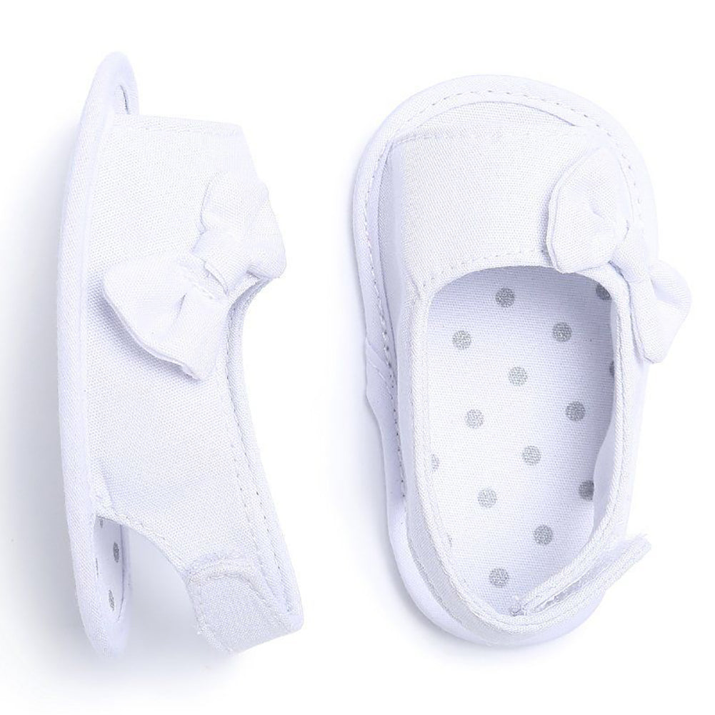 Baby Girl Cute Bowknot Flower Soft Sole Prewalker Anti-Skid Shoes Summer Sandals