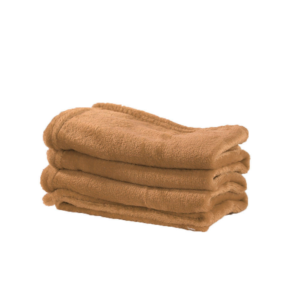 Super Soft Solid Color Thickened Warm Flannel Blanket Sofa Bedroom Throw Rug