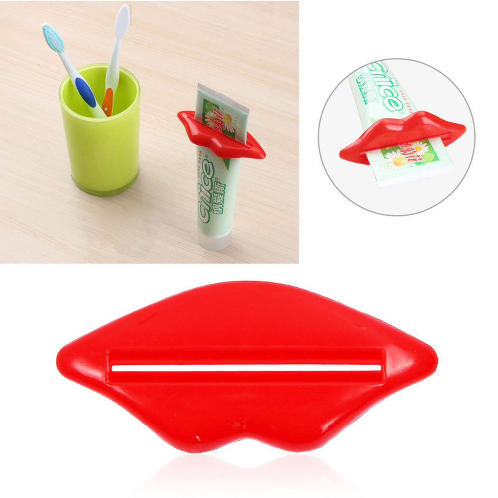 Creative Multi-purpose Extruder Lip Shape Toothpaste Squeezing Cosmetic Squeezer