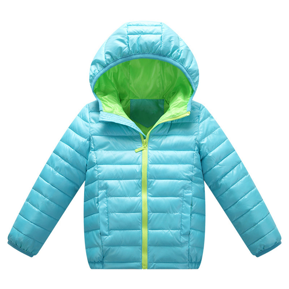 Children Kids Hooded Winter Coat Long Sleeve Girls Boys Windproof  Warm Jacket