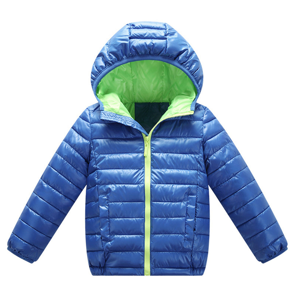 Children Kids Hooded Winter Coat Long Sleeve Girls Boys Windproof  Warm Jacket