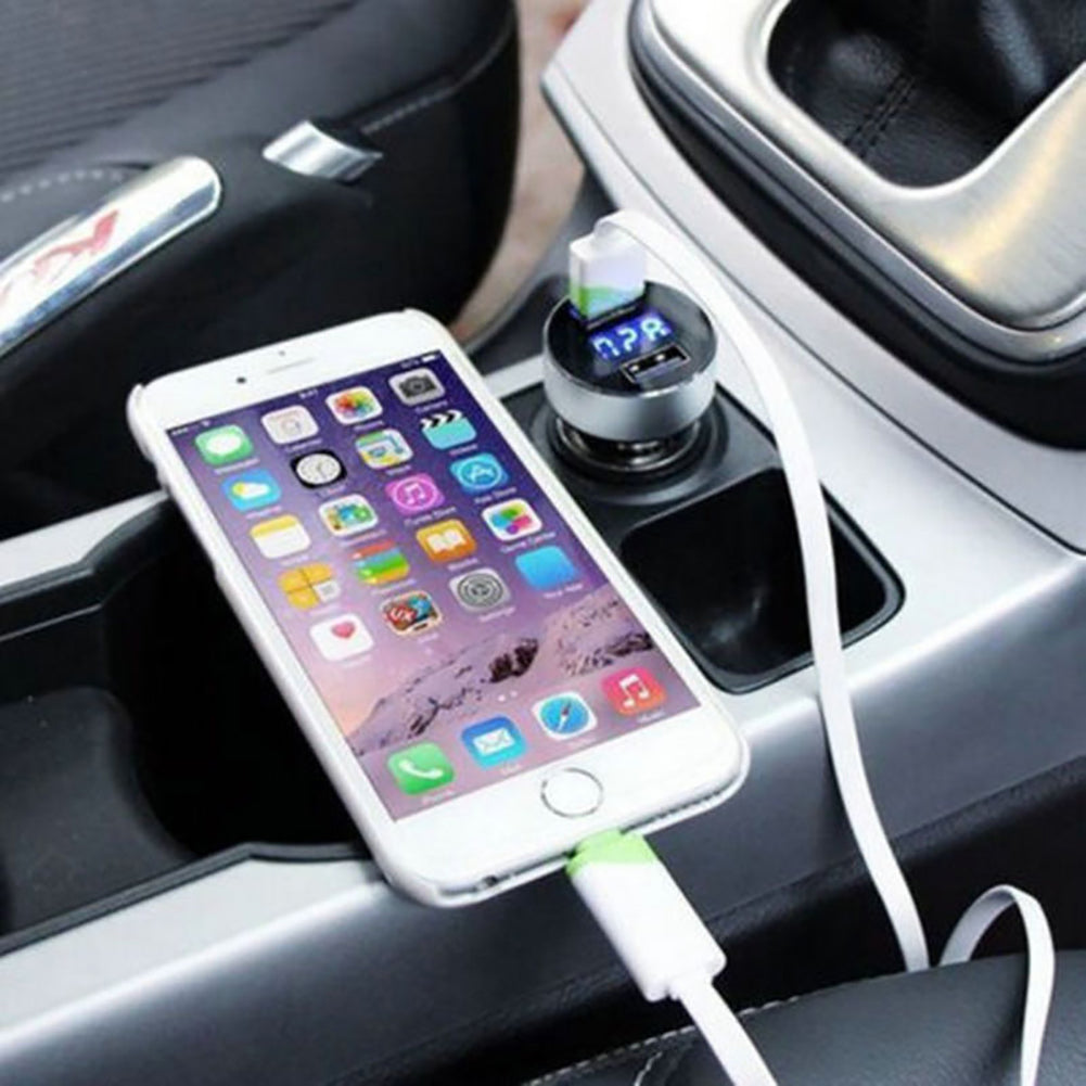 5V/3.1A Dual USB Port Cigarette Lighter Adapter Car Charger for iPhone Samsung