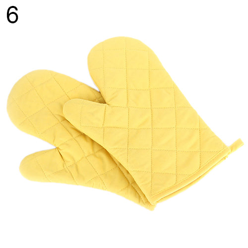 Cotton Oven Mitt Heat Proof Resistant Protector Kitchen Cooking Pot Holder Glove