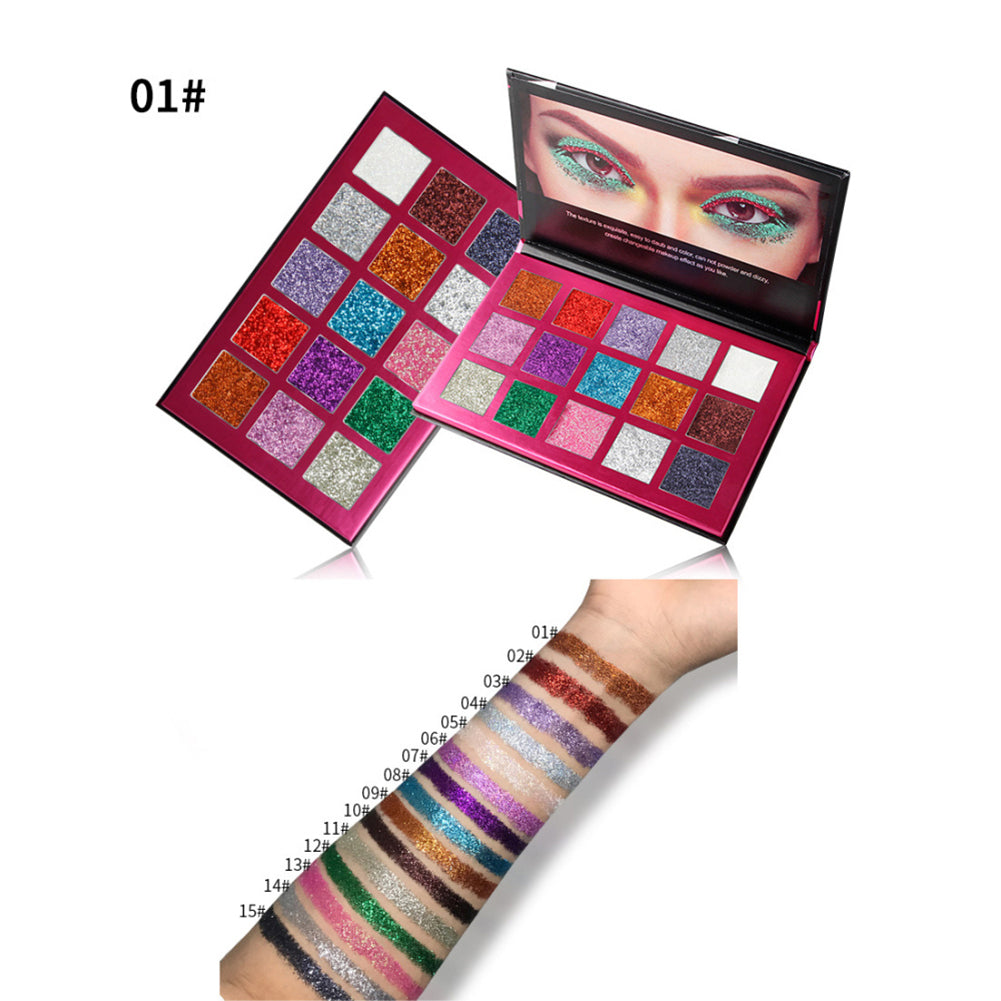 15 Colors Eye Shadow Makeup Flash-powder Eyeshadow Palette Cosmetic Beauty Tool