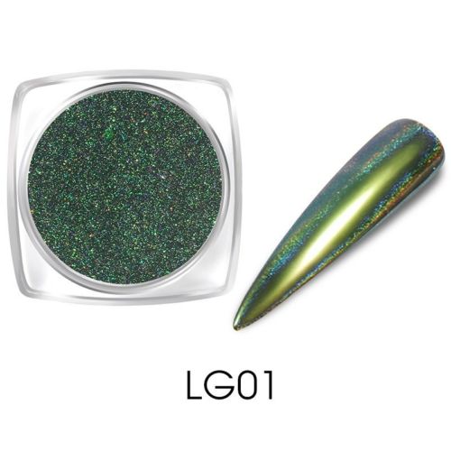 Chameleon Holographic Mirror Effect Nail Art Powder Chrome Pigment Dust Gift