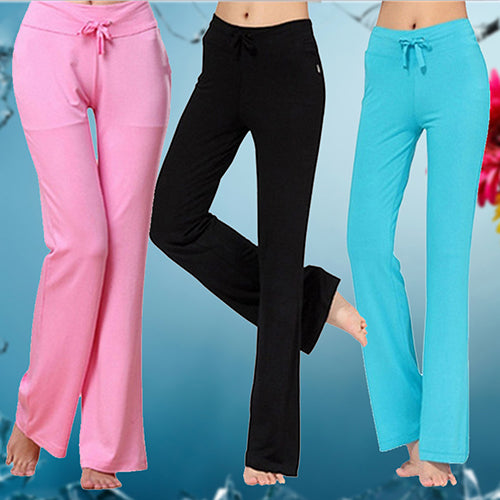 Women's Fashion Modal Comfortable Yoga Gym Sports Square Dance Long Pants