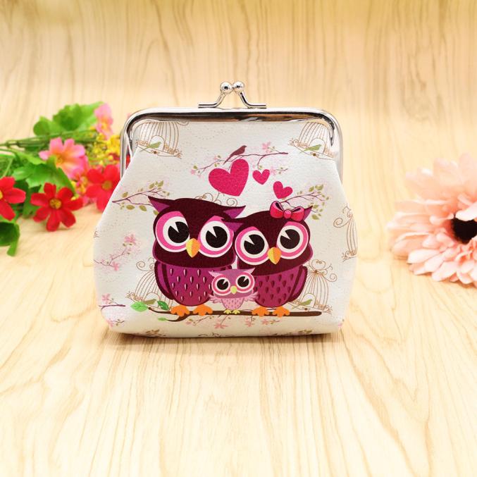 Local store Women Lady Retro Vintage Owl Leather Small Wallet Hasp Purse Clutch Bag