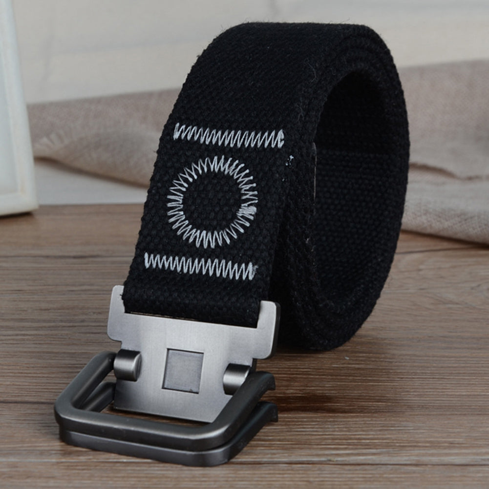 47inch 3.8cm Fashion Men's Canvas Belt Casual Wrist Strap Waistband Xmas Gift