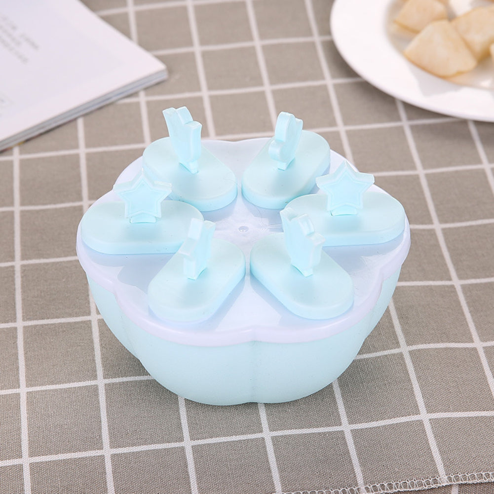 Plastic Popsicle Ice Cream Mold Maker Tray Cube DIY Kitchen Tool with Cover