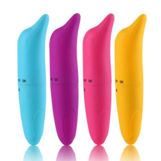 ABS Mini Cute Dolphin Adult Women G-Spot Massager Masturbation Vibrator Sex Toy