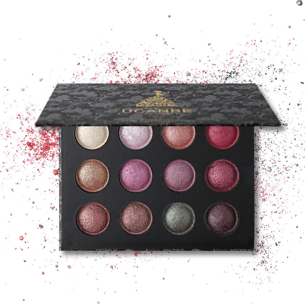 Matte Shimmer Pigment Powder Smoky Nude Makeup Pro 12 Colors Eyeshadow Palette