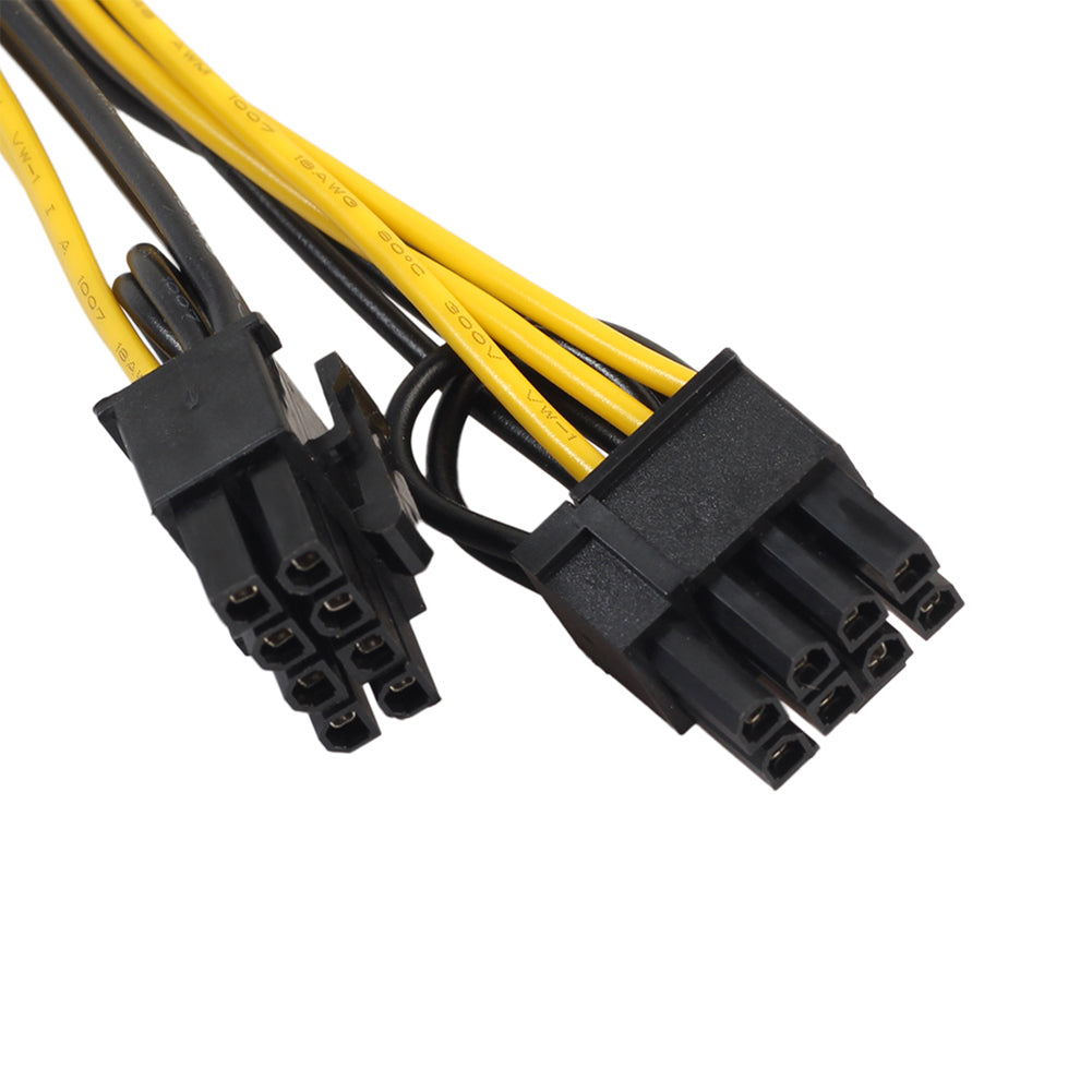 Module 6Pin to Double PCI-E 8Pin Graphics Video Card Power Cable Splitter Cord