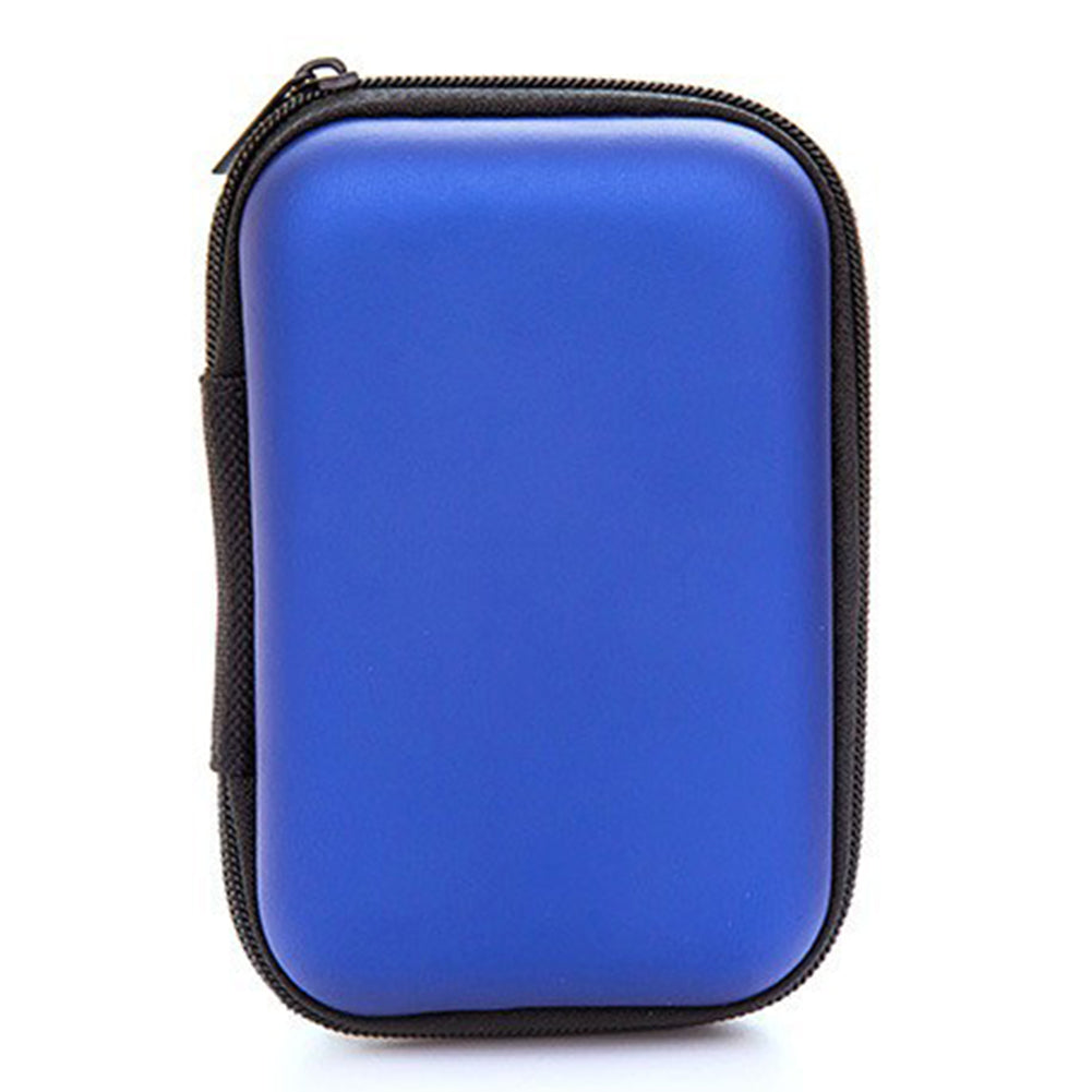 Portable Mini Storage Case Zipper Carry Pouch Bag Box for Earphone Headphone