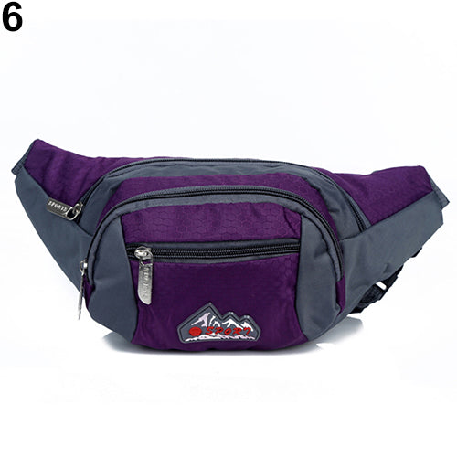 Men's Fashion New Arrival Casual Outdoor Running Sports Zipper Waist Bag Pouch