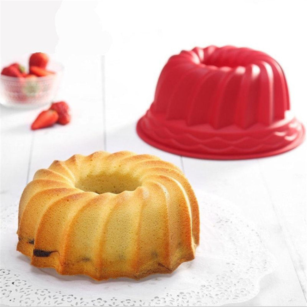 2Pcs Spiral Ring Cooking Silicone Mold