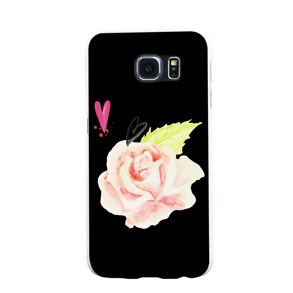 Hand-painted Roses Case Cover for iPhone 5S 6 7 Samsung Galaxy S5 S6 S7 Plus
