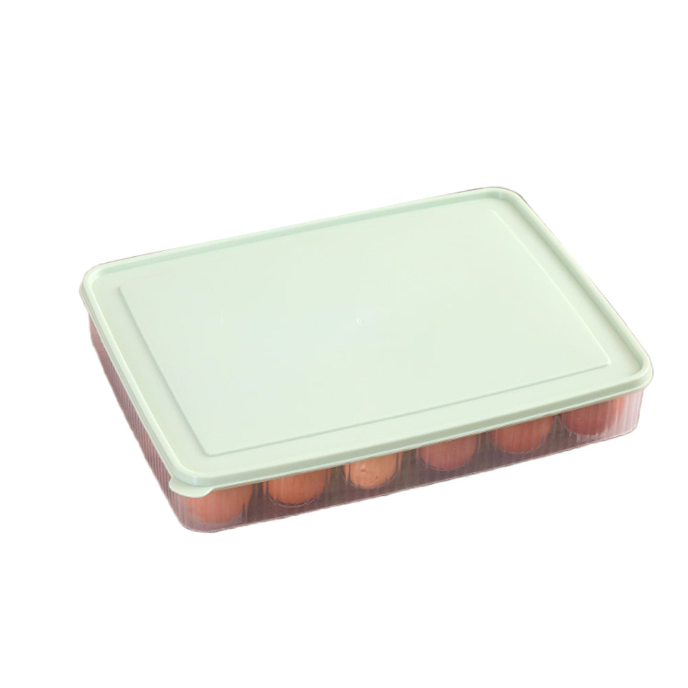 Refrigerator Egg Storage Box 24 Eggs Holder Food Container Plastic Organizer