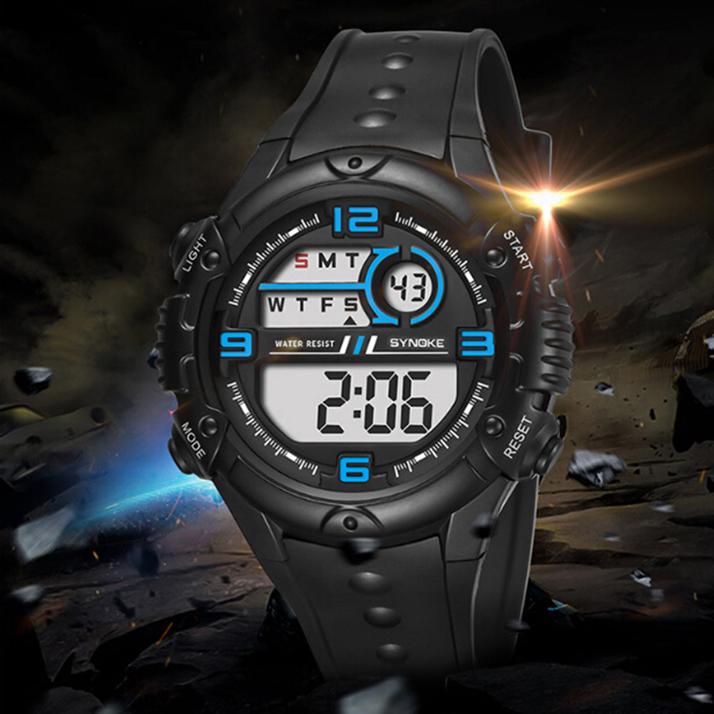 Fashion Men Outdoor Sport Waterproof Alarm Date Stopwatch Digital Wrist Watch