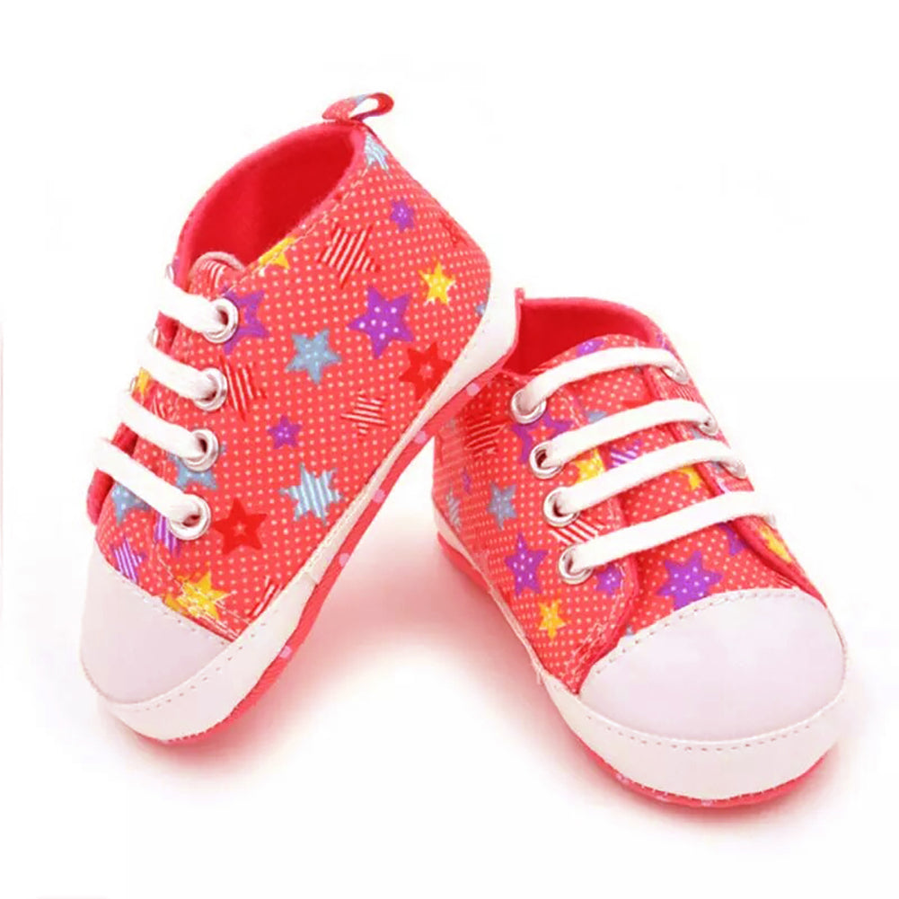 Baby Infants Autumn Summer Breathable Anti-slip Canvas Soft Sole Shoes Sneakers