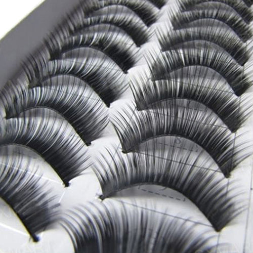 10Pairs Makeup Handmade Natural False Eyelashes Long Thick Eye Lashes Extension