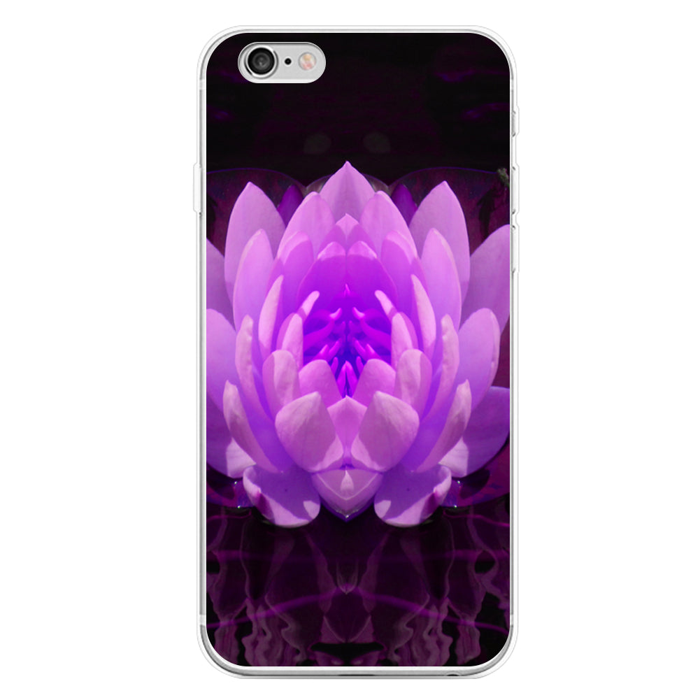 Fuchsia Lotus Flower Phone Case Cover for iPhone 6 6S 7 Plus Samsung Galaxy S6