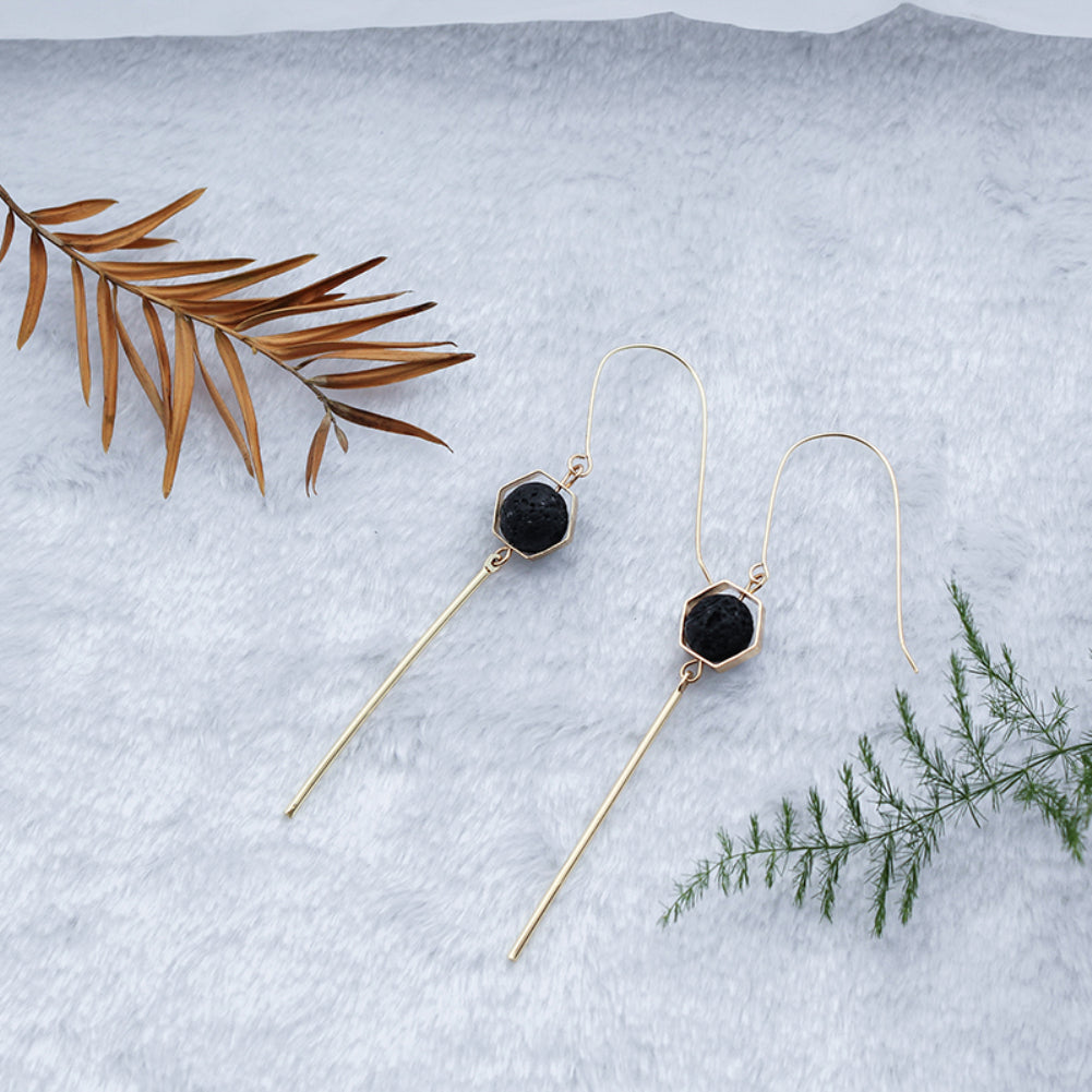 Women Fashion Geometric Tassels Long Dangle Hook Earrings Piercing Jewelry