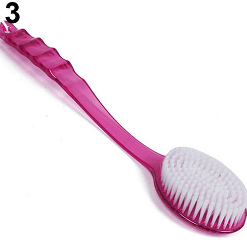 Long Handled Body Bath Shower Back Brush Scrubber Massager Skin Cleaning Tool