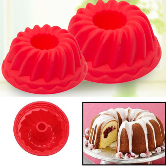 2Pcs Spiral Ring Cooking Silicone Mold
