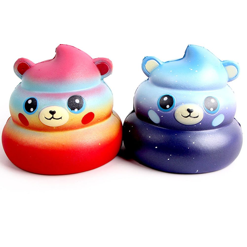 Kids Adults Squishy Slow Rising Soft Cute Poo Bear Squeeze Toys Stress Reliever