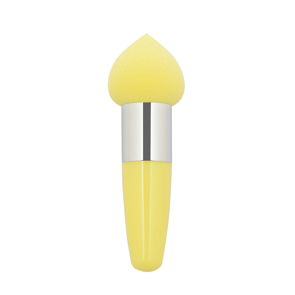Cute Soft Peach Shape Head Cosmetic Make Up Foundation Sponge Face Puff Stick