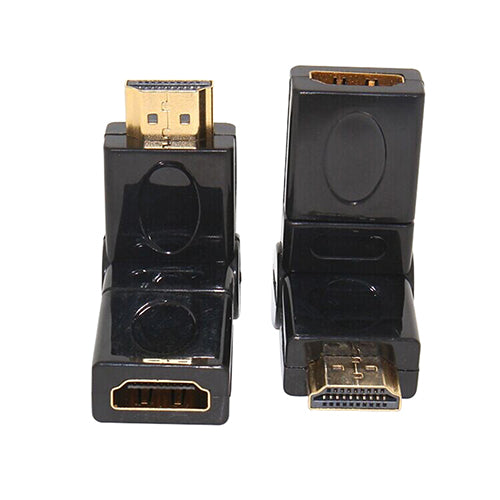 HDMI 1.4 Angled Type HDMI to HDMI Male to Female 360 °Rotating Adapter Connector