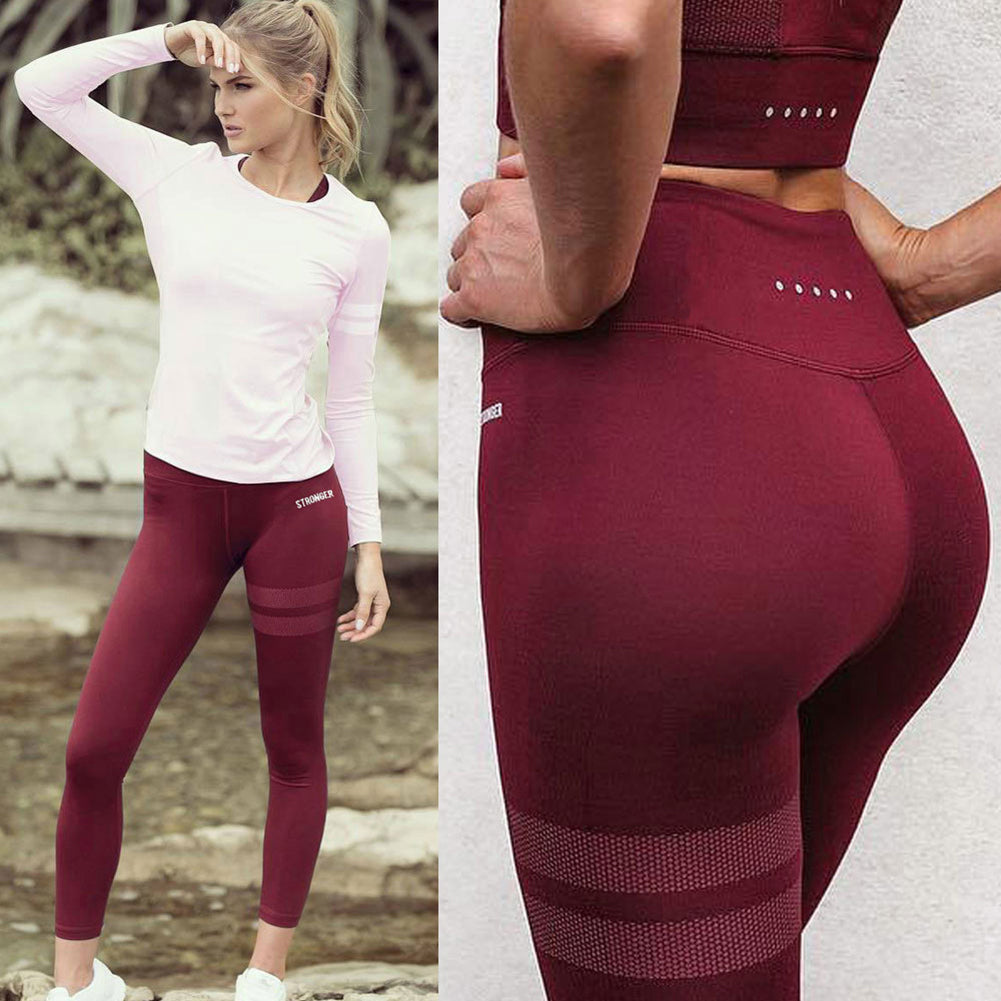 Sports Women Slim Elastic Outdoor Yoga Fitness Sweatpants Long Pants Trousers