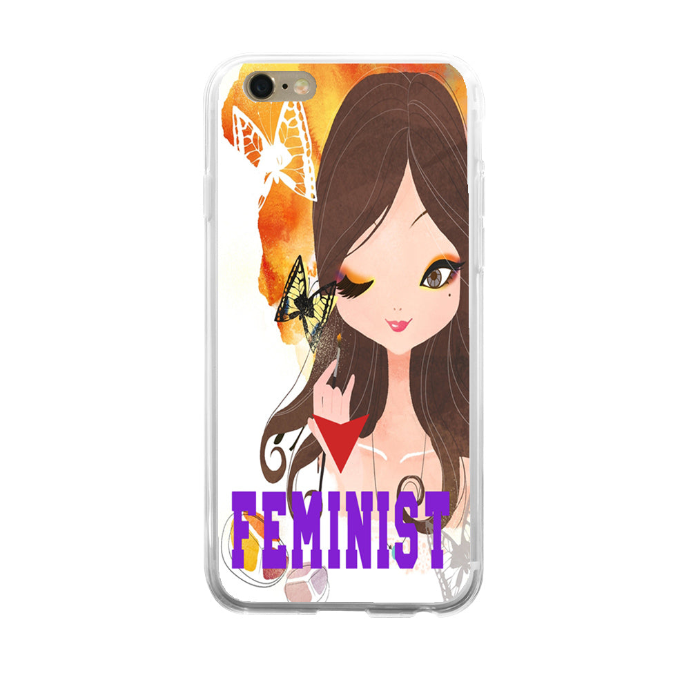 Feminist Beauty Girl Phone Case Cover for iPhone 6 7 Samsung Galaxy S6 S7 Plus