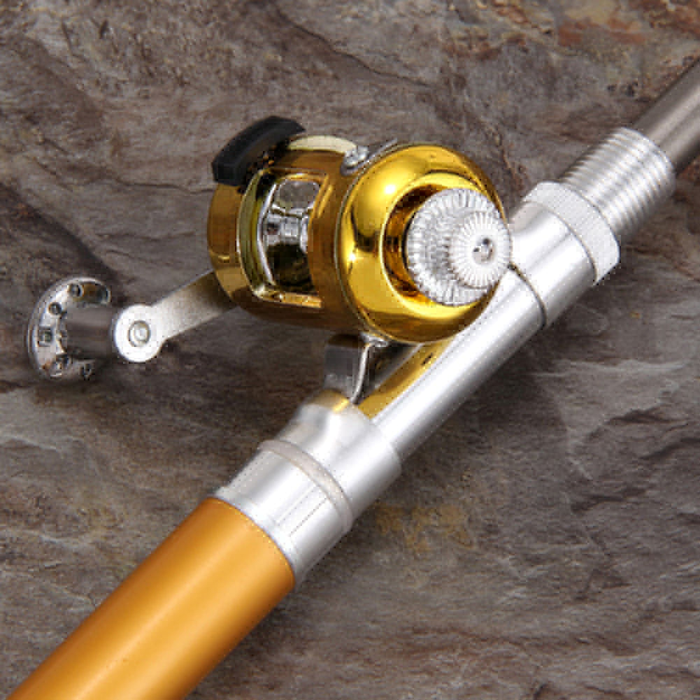 Combo Telescopic Mini Pocket Fish Pen Aluminum Portable Fishing Rod Pole Reel