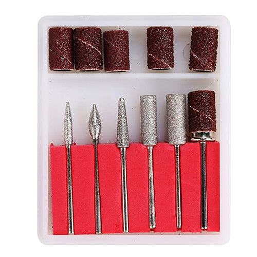 Mini Electric Acrylic Polish Nail Drill File Machine Manicure Pedicure Kit with Bits Manicure