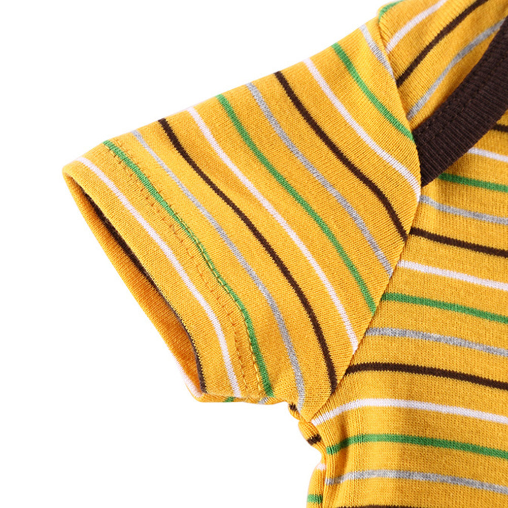 Newborn Baby Kids Boys Striped Romper Jumpsuit Bodysuit Cotton Clothes Gift