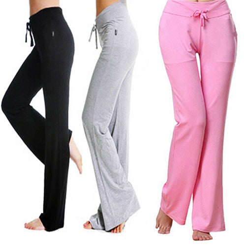 Women's Fashion Modal Comfortable Yoga Gym Sports Square Dance Long Pants