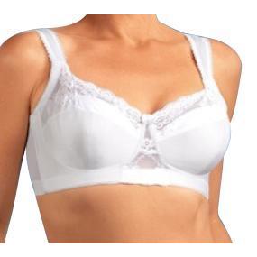 Cortland Style 7218 - Lace Wireless Bra - White