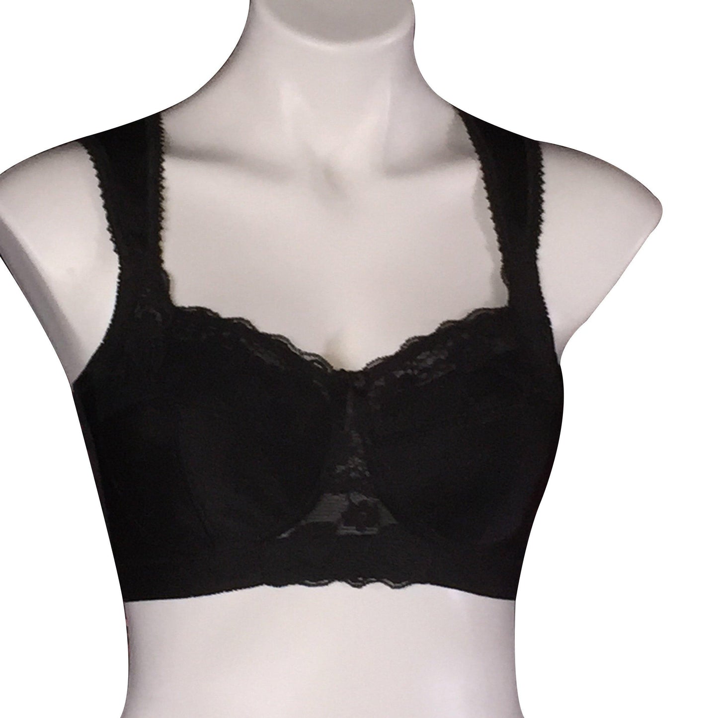 Cortland Style 7218 - Lace Wireless Bra - White