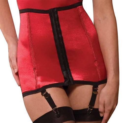 RAGO Style 721R - Rago Satin and Lace Waist Cincher Medium Shaping