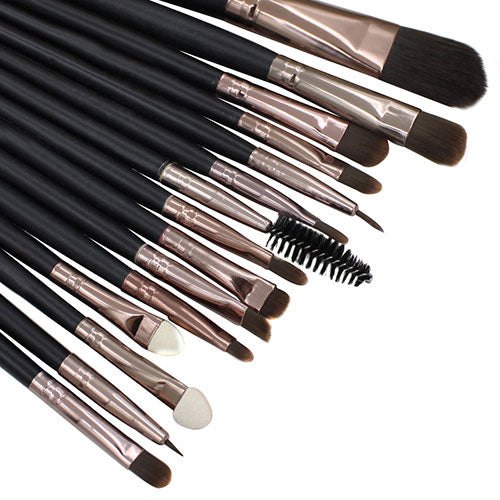 15 Pcs Makeup Brushes Set Powder Foundation Mascara Lip Brush Cosmetic Tool