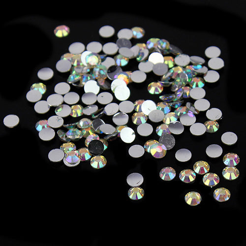 1000 Pcs Round Flatback Scrapbooking DIY Craft Rhinestone Beads