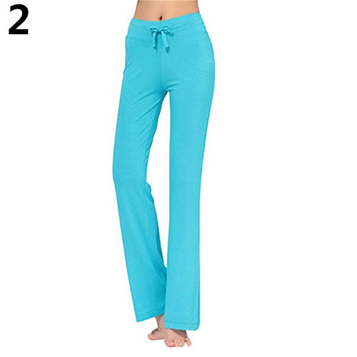 Women's Fashion Modal Comfortable Yoga Gym Sports Square Dance Long Pants