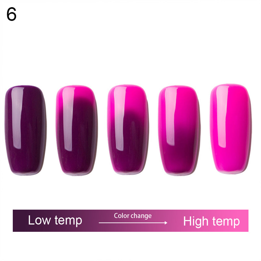 6ml Color Change Long-lasting Soak Off UV LED Nail Gel Art Polish DIY Manicure